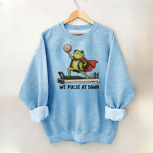 Funny Frog Pilates We Pulse At Dawn Sweatshirt
