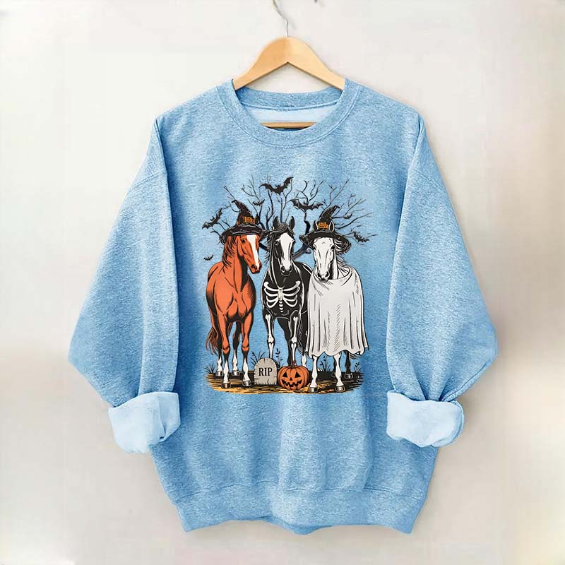 Retro Horse Halloween Sweatshirt