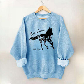 Free Indeed Horse Sweatshirt