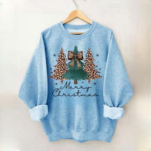 Merry and Bright Trees Chic Winter Sweatshirt