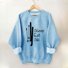 Sleep Eat Ski Sweatshirt