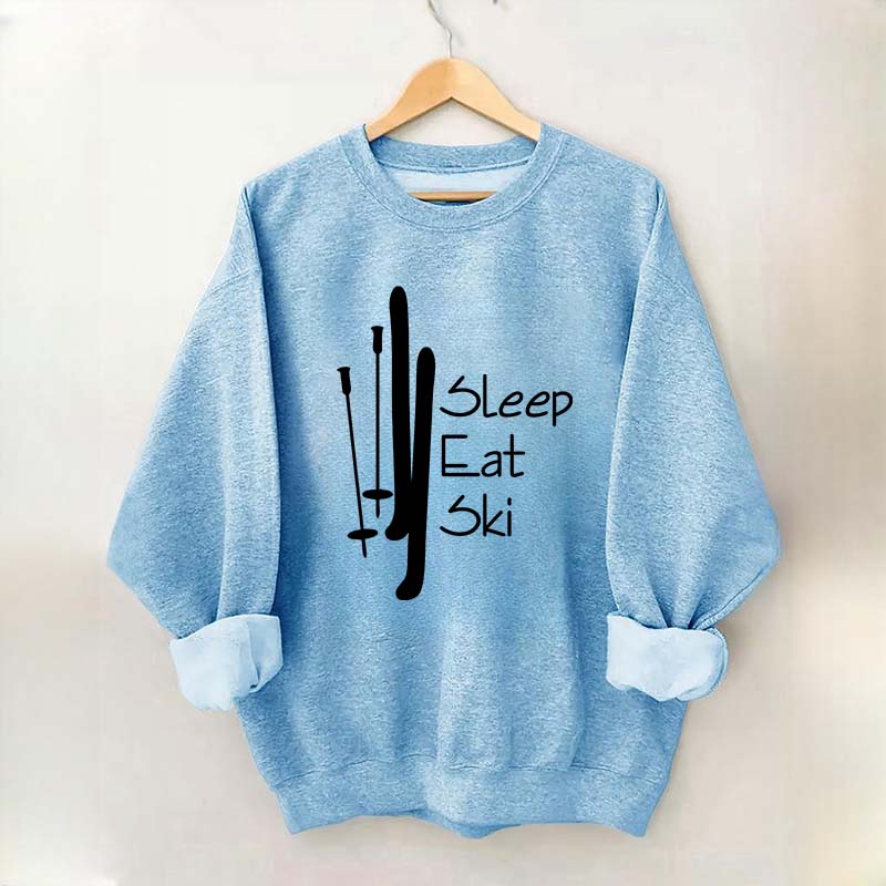 Sleep Eat Ski Sweatshirt
