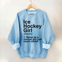 Ice Hockey Girl Sassy Sport Sweatshirt