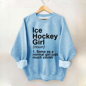 Ice Hockey Girl Sassy Sport Sweatshirt