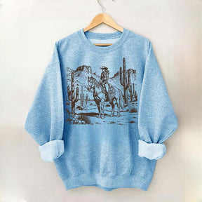 Retro Cowgirl Graphic Sweatshirt