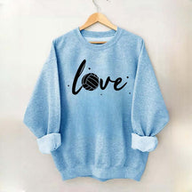Simple Black Volleyball Journal Lover Sweatshirt