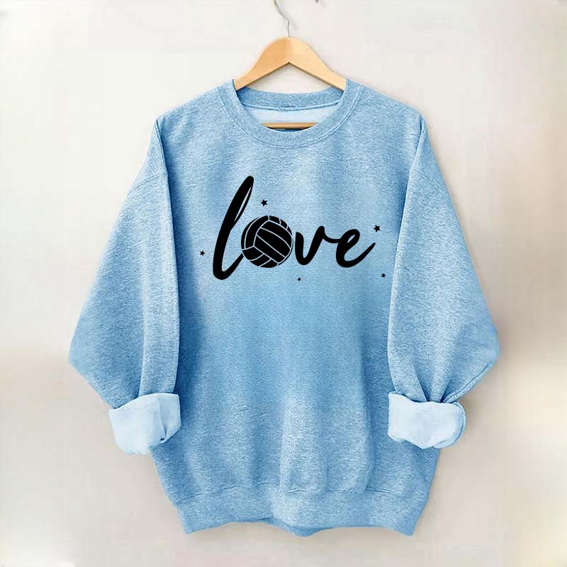 Simple Black Volleyball Journal Lover Sweatshirt
