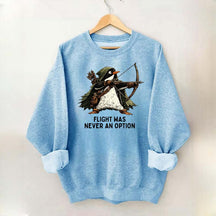 Tactical Penguin Flight Was Never An Option Sweatshirt
