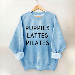 Puppies Lattes Pilates Sweatshirt