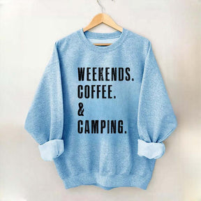 Weekends Coffee & Camping Sweatshirt