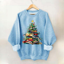 Christmas Book Tree Xmas Lover Sweatshirt