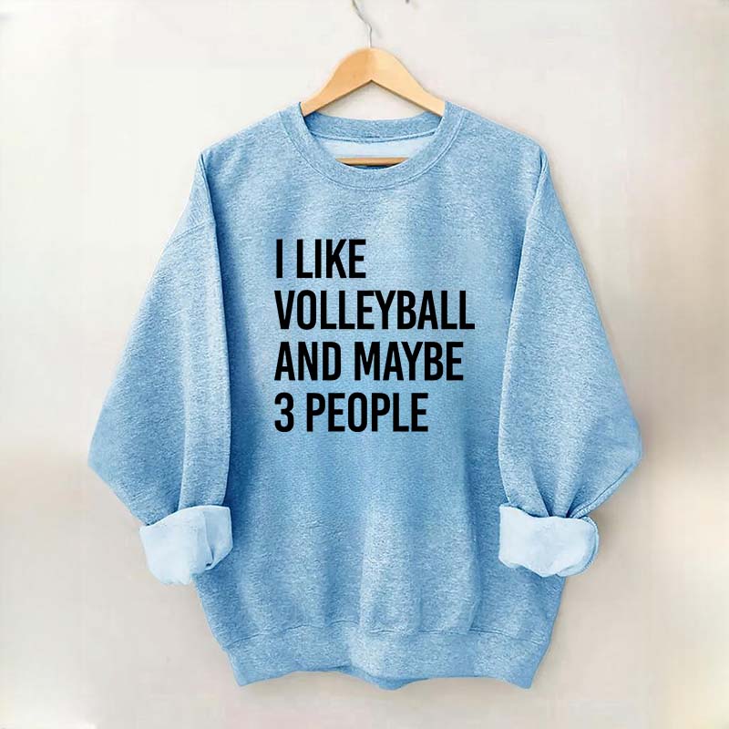 I Like Volleyball And Maybe 3 People Sweatshirt
