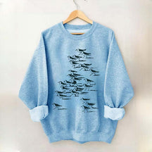 Birdwatching Vintage Shorebirds Sweatshirt