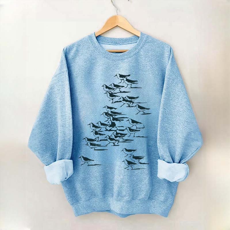 Birdwatching Vintage Shorebirds Sweatshirt
