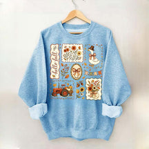 Hello Fall Goose Floral Sweatshirt