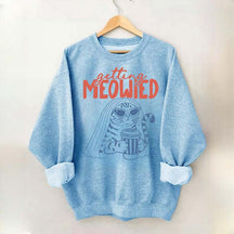 Getting Meowied Funny Cat Bride Sweatshirt