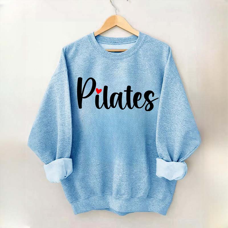 Pilates Red Heart Sweatshirt