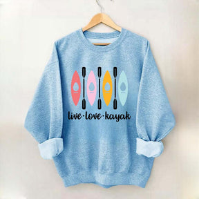Women Kayaking Canoeing Sweatshirt