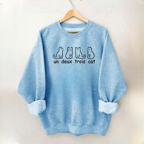 Un Deux Trois Cat Cute Sweatshirt