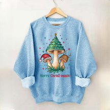 Retro Mushroom Christmas Sweatshirt