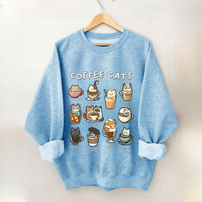 Coffee Cats Caffeine Club Sweatshirt