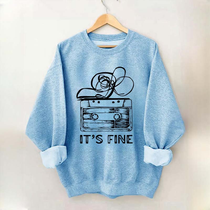 Retro Cassette Tape 90s Music Sweatshirt
