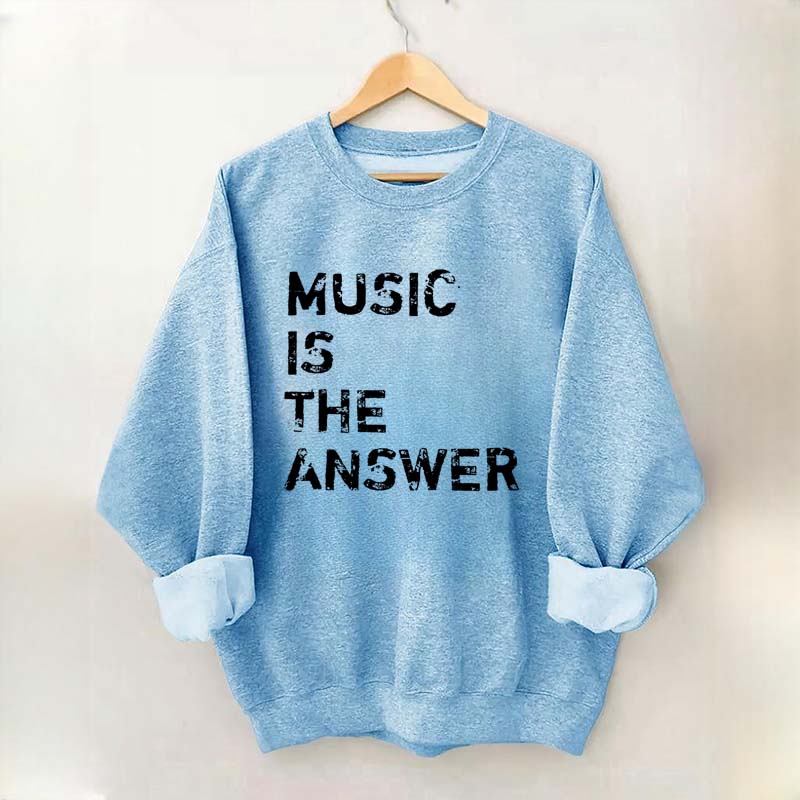 Retro Music is the Answer Sweatshirt