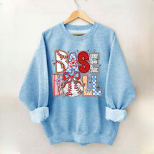 Baseball Coquette Bow Game Day Sweatshirt