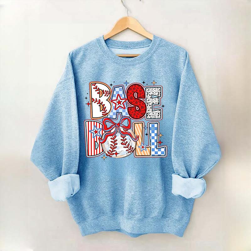 Baseball Coquette Bow Game Day Sweatshirt