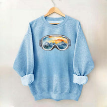 Ski Goggles Watercolor Sweatshirt