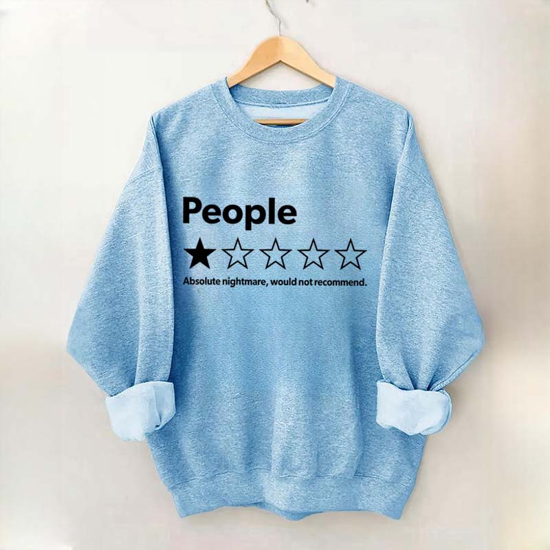People One Star Review Sweatshirt