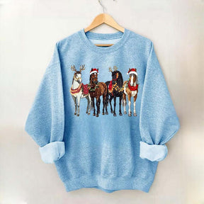 Horse Christmas Funny Sweatshirt