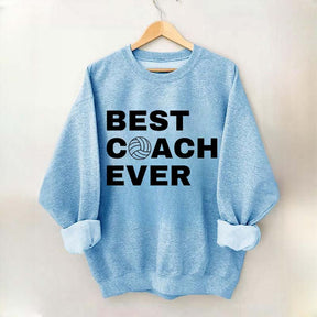 Best Coach Ever Volleyball Sweatshirt