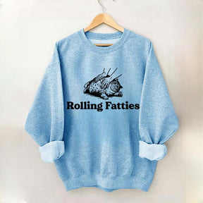 Cute Rolling Fatties Cat Sweatshirt
