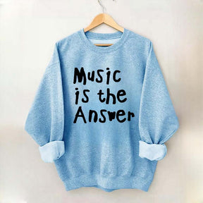 Music Is The Answer Cute Sweatshirt