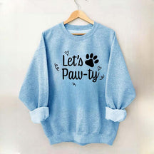 Lets Paw-Ty Dog Birthday Party Sweatshirt