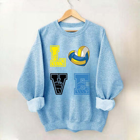 Heart I Love Volleyball Sweatshirt