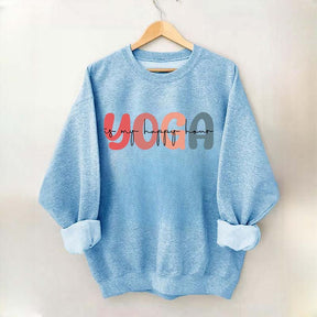 Retro Yoga Is My Happy Hour Sweatshirt