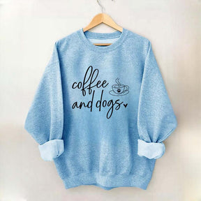 Minimalistic Coffee and Dogs Sweatshirt