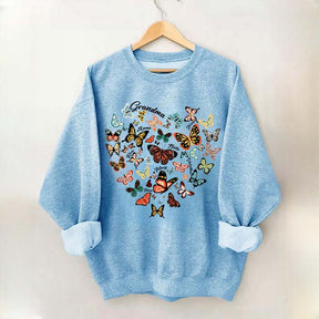 Leopard Heart Butterfly Sweatshirt