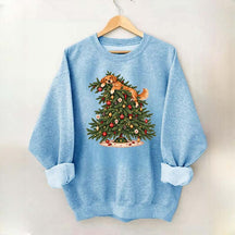Christmas Tree Dogs Cute Sweatshirt