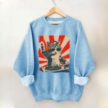 Funny Cat With Headphones Sweatshirt