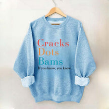 Cracks Dots Bams Sweatshirt