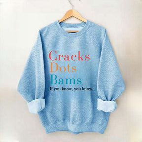 Cracks Dots Bams Sweatshirt