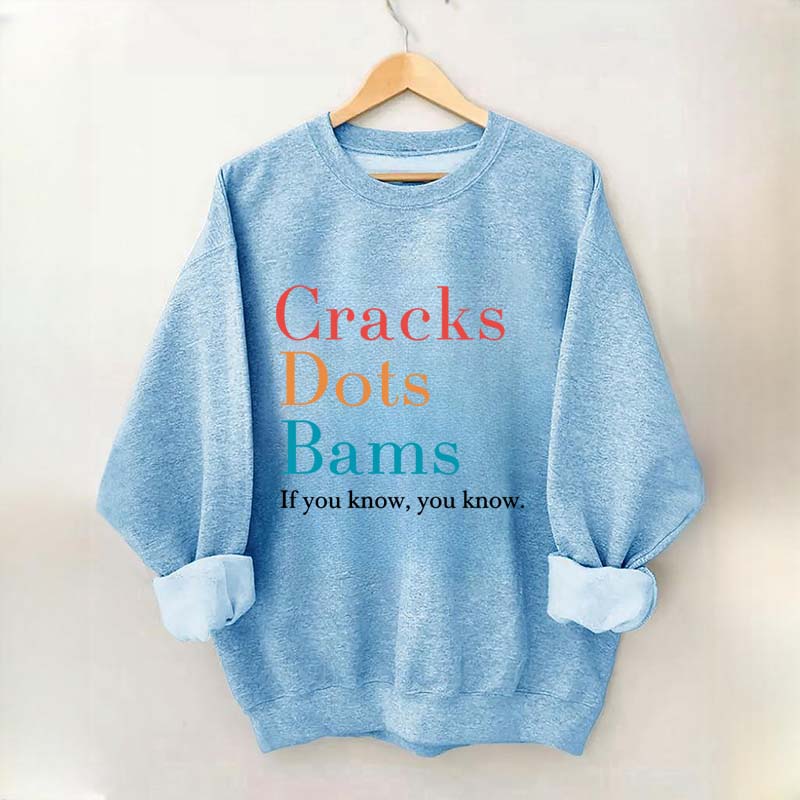 Cracks Dots Bams Sweatshirt
