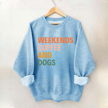 Cute Weekends Coffee And Dogs Sweatshirt