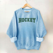 Retro Hockey Player Sporty Sweatshirt