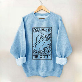 The Writer Flowers Tarot Card Sweatshirt