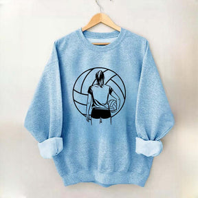 Girls Volleyball Player Sweatshirt