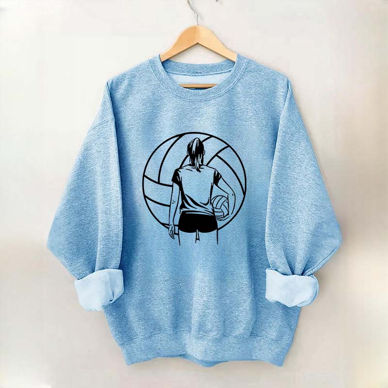 Girls Volleyball Player Sweatshirt